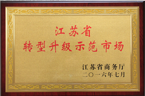 江蘇省轉(zhuǎn)型升級示范市場