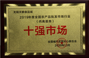 全國農(nóng)產(chǎn)品批發(fā)市場行業(yè)（肉禽蛋類）十強市場